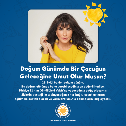 Ayşegül Aldinç Doğum Günü Kampanyası içerik görseli.